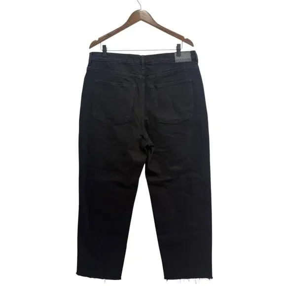 Everlane The Way High Straight Jeans in Black 27” inseam size 33R - Picture 3 of 7